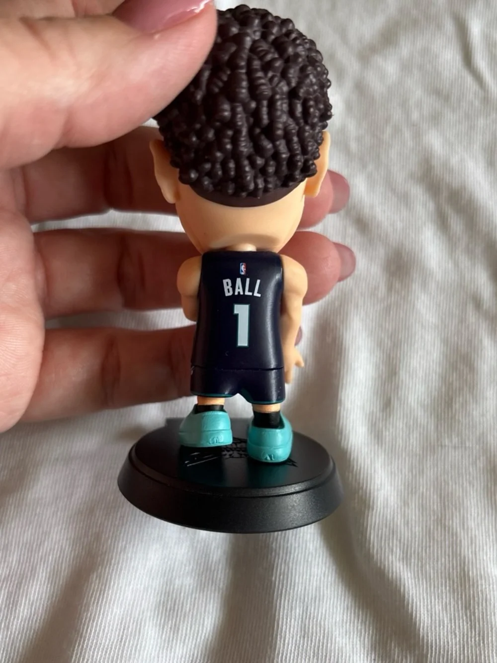 NBA Ballers Figurine-Inspired Display -As is Black & Teal